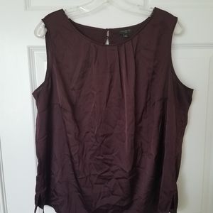 Talbots Burgundy Shell Size 1X